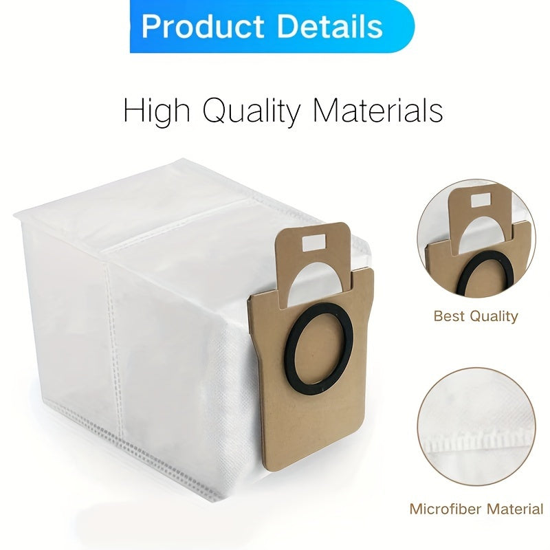 Set of 10 Dust Bags for Robot Vacuum Self-Emptying Base 3L Capacity Replacement Accessories