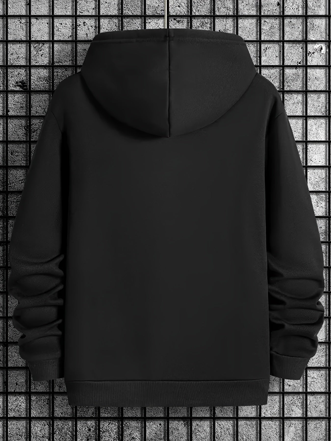 Men's Geometric-Patterned Polyester Sports Costume Hooded Long Sleeve with Applique