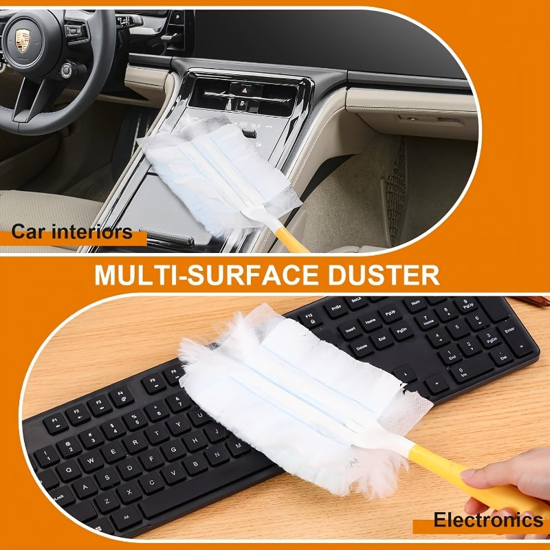 Set of 10 Reusable Eco-Friendly Electrostatic Dusting Pads for Home Cleaning