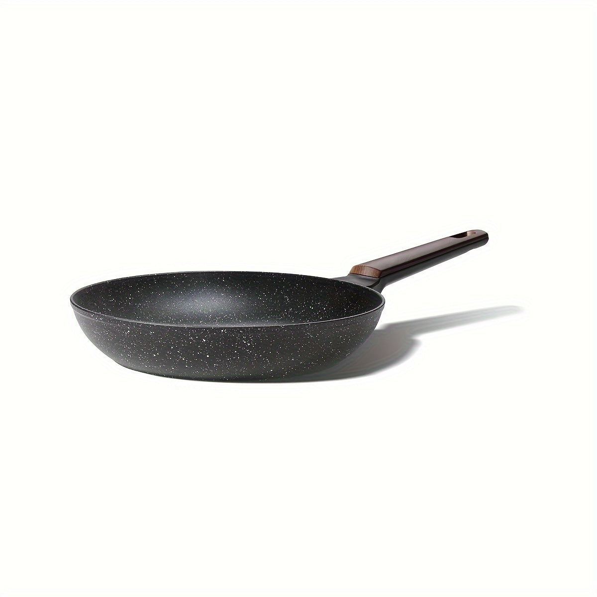 Yuqori sifatli Nonstick Granite Skillet - PFOAsiz, Induksion plitkalariga mos, tuxum va omlet pishirish uchun ideal, idish yuvishda oson tozalanadi, Silikon tutqich bilan jihozlangan - turli o'lchamlarda mavjud (20.32cm/22.1cm/24.13cm/25.4cm/27.94cm)