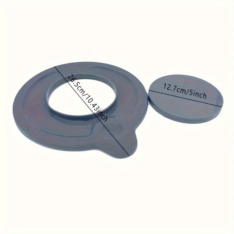 Flybok 1/2 pint plastik idishlar uchun qopqoq to'plami: 4.5-5Qt shisha idishlarga mos keladi, anti-splash himoyasi bilan kulrang