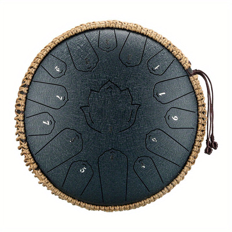 Steel Tongue Drum 15 Notes Handcrafted Meditation Yoga Relaxation 33cm Key of C