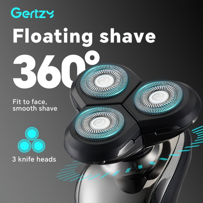 Мужская электробритва 6-в-1 влажная и сухая перезаряжаемая 3D вращающаяся бритва