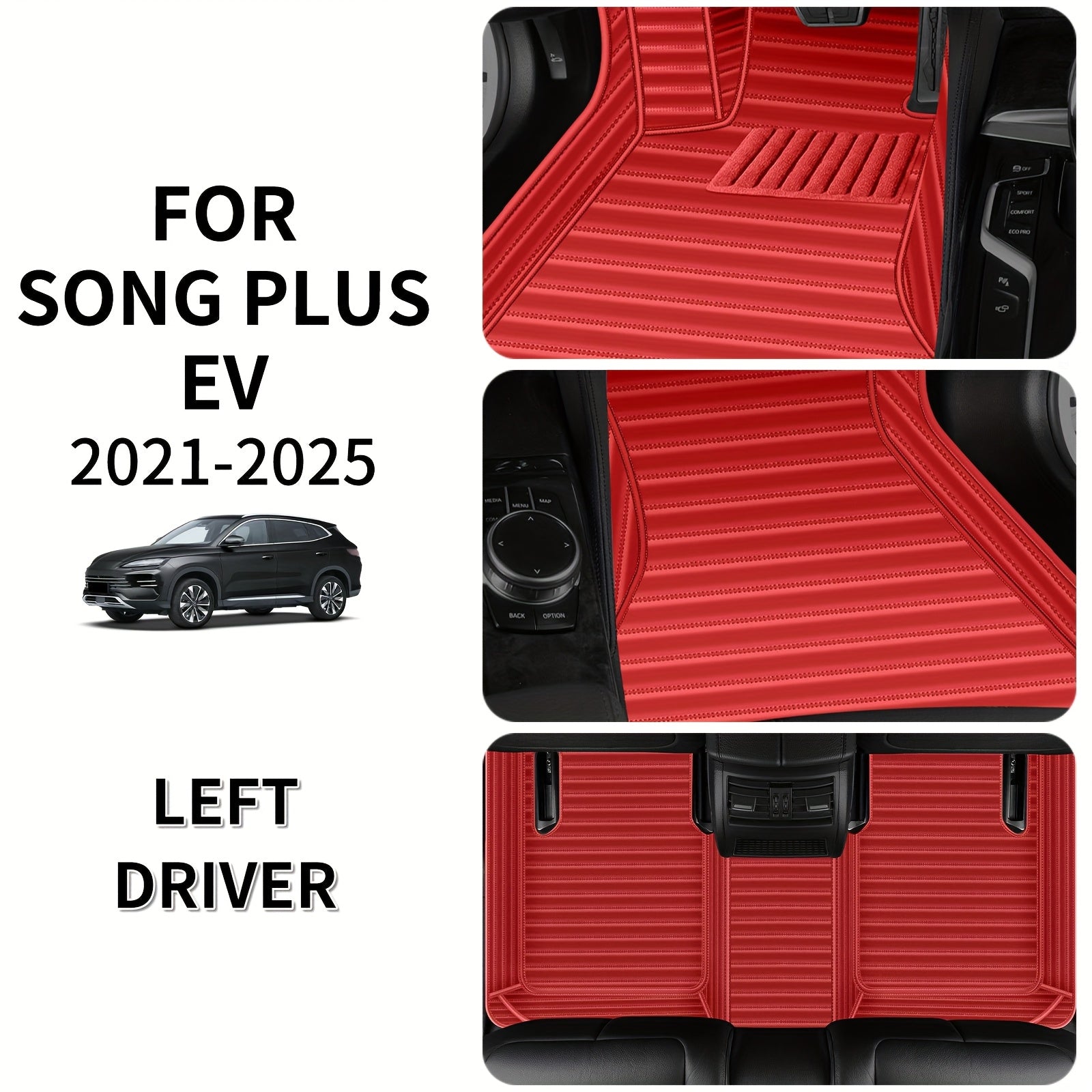 Car Floor Mats Full Set Waterproof All-Weather Car Carpet Luxury Stylish