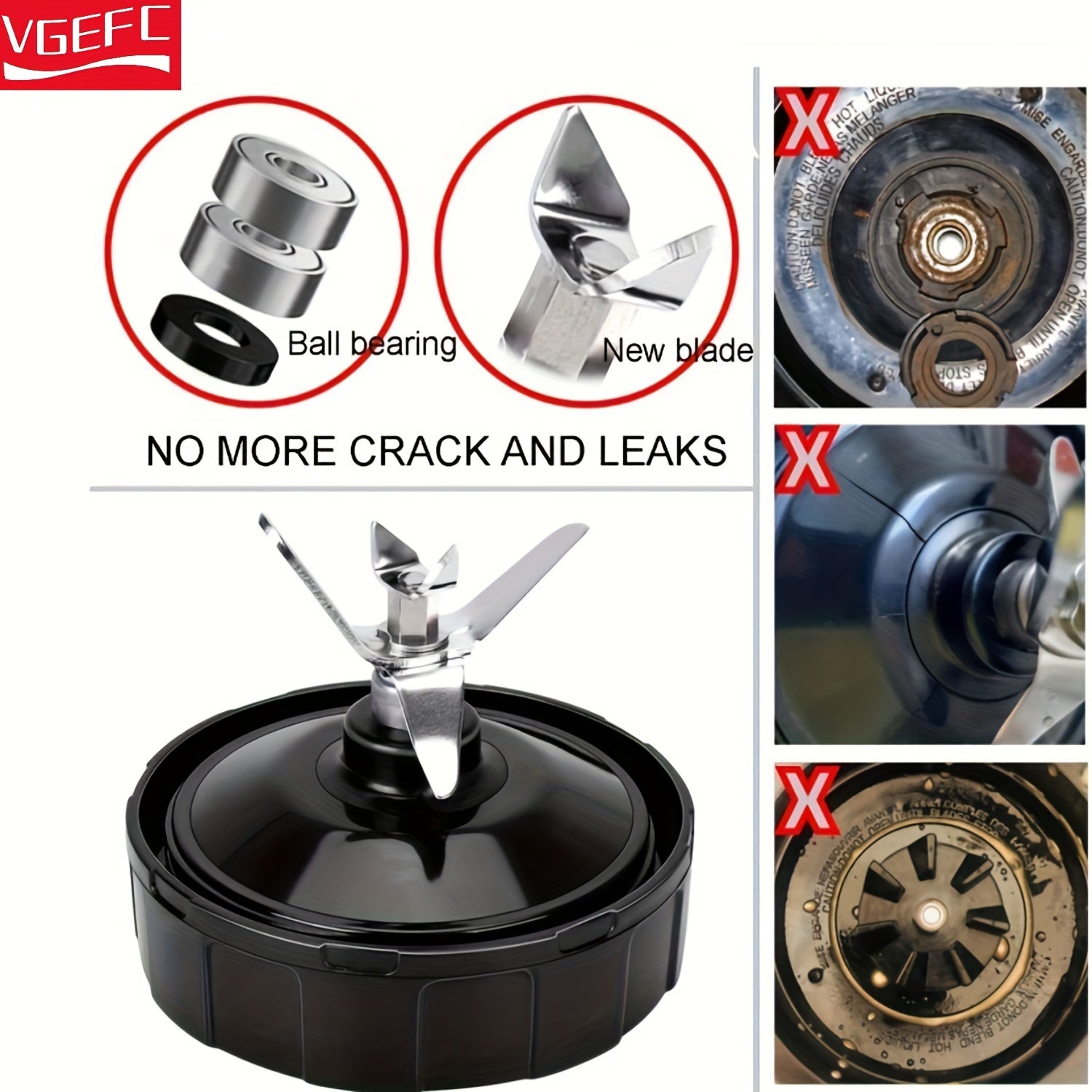 Ninja modellari BN751, BN801, BL450-30, BL456-30, BL454-30, Auto IQ Pro BL685, BL482-30, BL491, BL682-30 va BL642 bilan mos keladigan bir dona qoplama muhr bilan birga 7-finli gear almashtirish blender pichog'ining ikki dona. Ushbu pichoqlar mos keladi