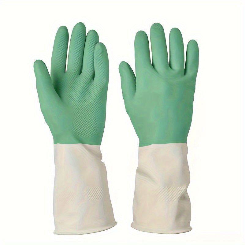 Kuchli Poyabzal Qo'lqoplari Oshxona, Hammom va Uyda Foydalanish Uchun - Suvga Chidamli, Sirpanmaydigan Dizayn va Qo'rg'oshinsiz PVC Materialdan Yasalgan Qalinlashtirilgan Silikon To'plami (2 ta)