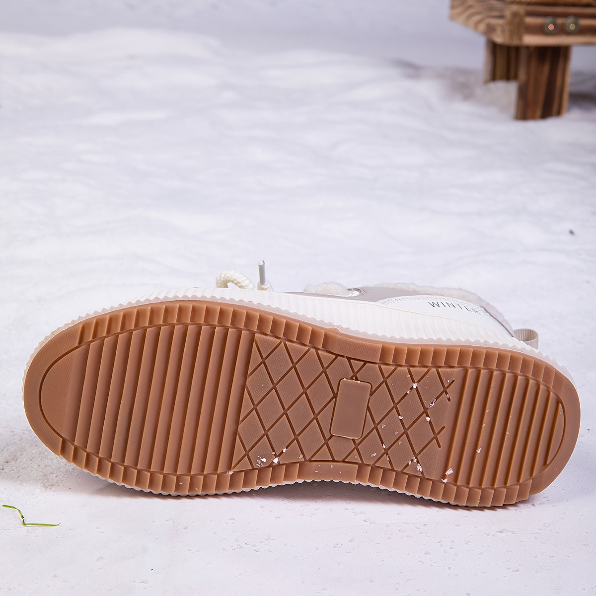Women's Winter Sports Shoes Fleece-Lined Thick-Soled Sneakers