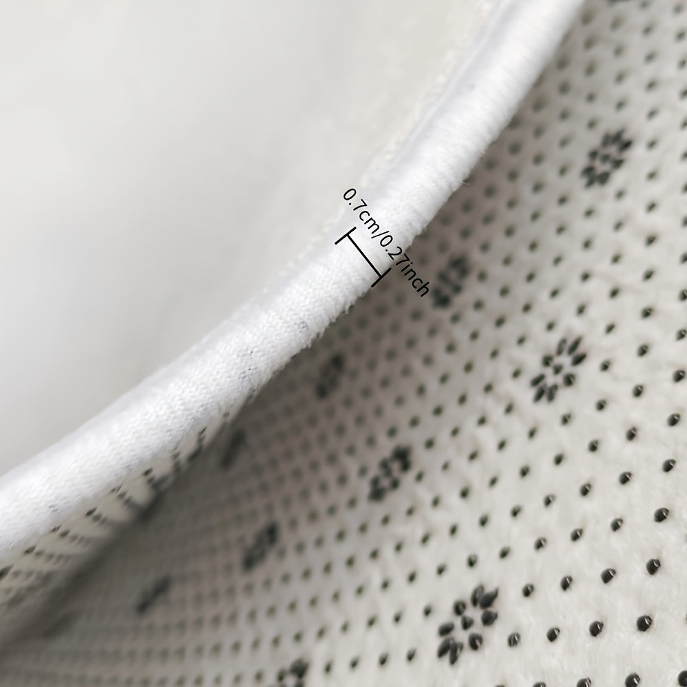 Qora mushuk quyosh gulining hammom pol matosi to'piq qopqog'i eshik matosi sirpanmaydigan