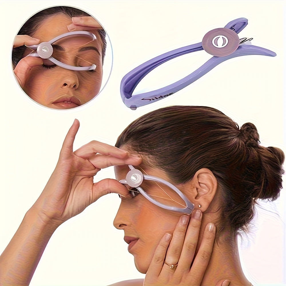 Женский инструмент для удаления facial hair с помощью пружинной спирали, безболезненно, портативный, для бровей и подбородка