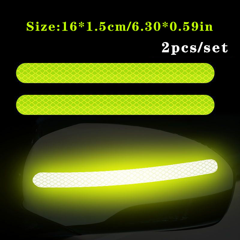Motorcycle Anti-Collision Tape Set Waterproof Rearview Mirror Stickers