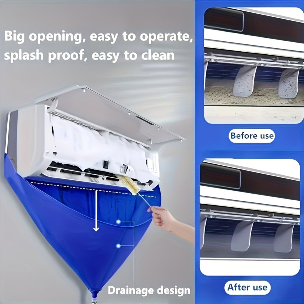 Durable Plastic Indoor Air Conditioner Drainage Bag Splashproof Easy-Access