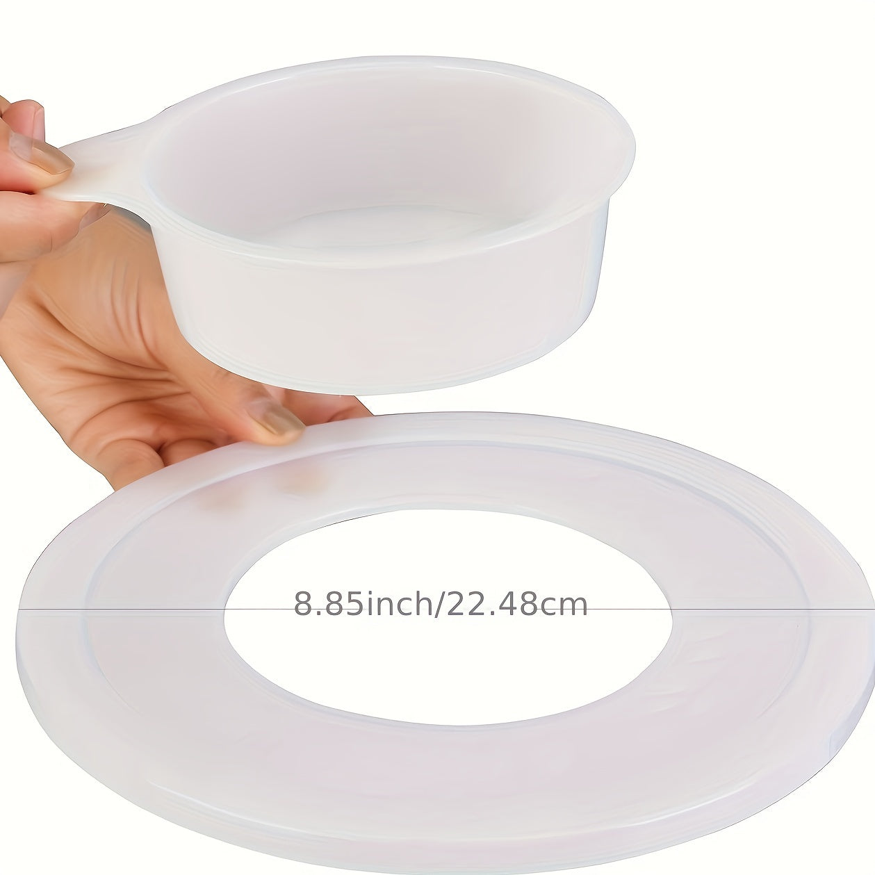 Прозрачная пластиковая крышка для миски для миксера с наклонной головкой на 4,5-5 кварт, с окном для наливания