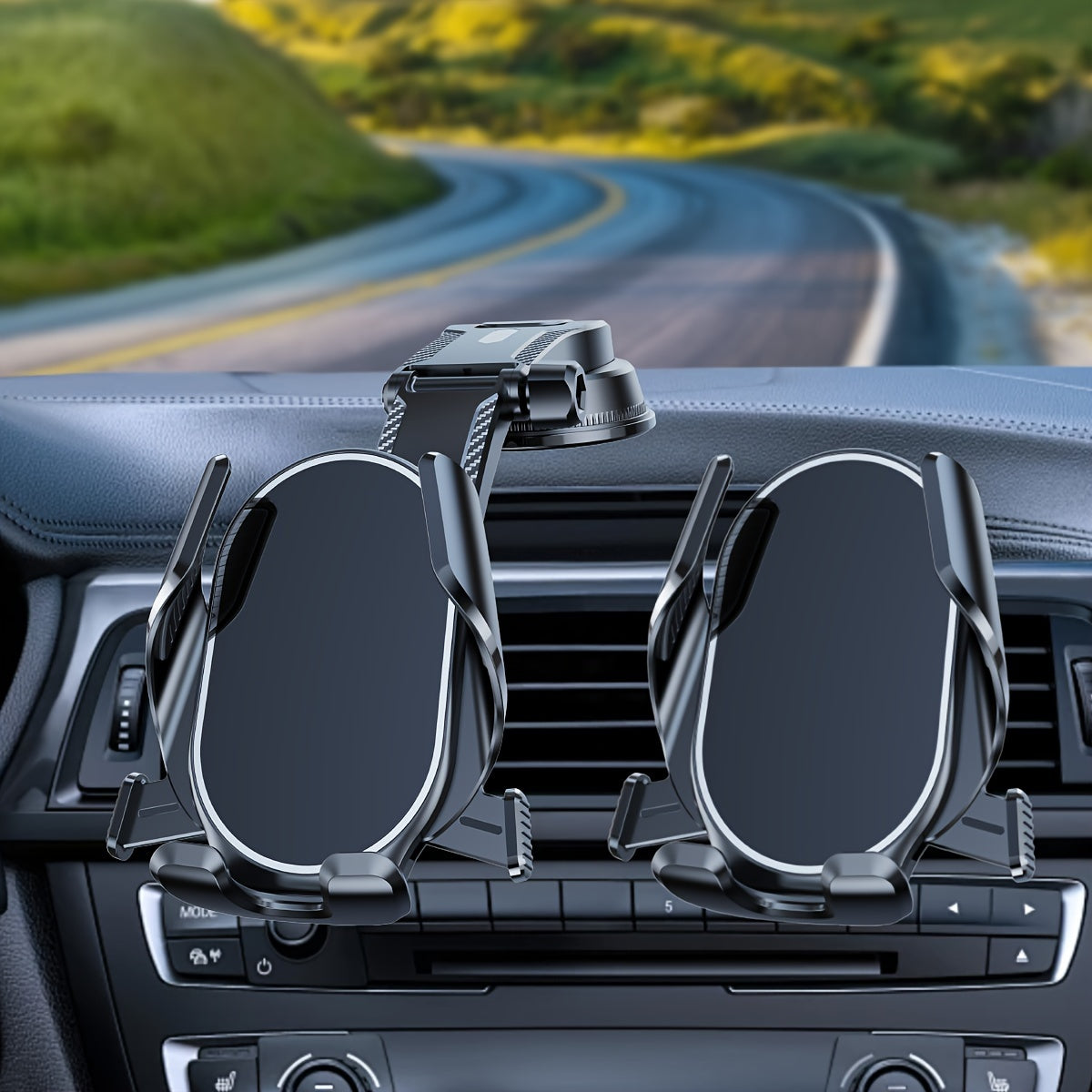 Soporte universal para teléfono de coche, de ABS, con soporte de ventilación, rotación de 360 grados, duradero