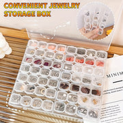 Multi-Compartment Jewelry Organizer with Lid for Cosmetics Beads and Pills Stackable Space-Saving Storage