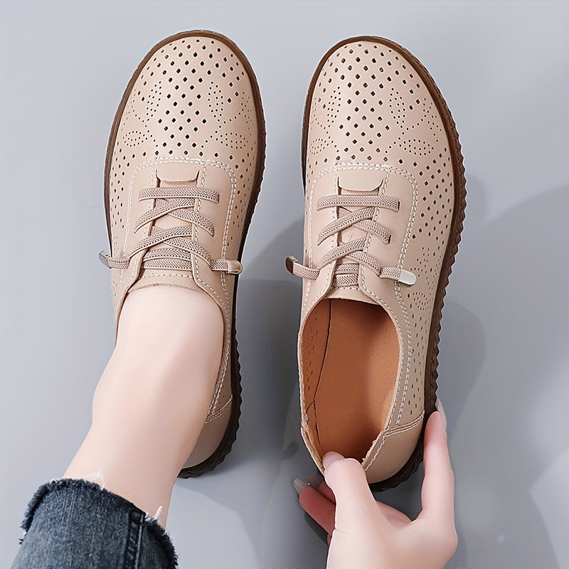 Women's Slip-On Loafers Soft Sole Casual Shoes Breathable PU All-Season