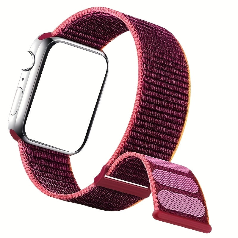 Havo o'tkazuvchi Naylon sport soat bandi, sozlanadigan, Apple Watch Series 38mm 49mm bilan mos keladi