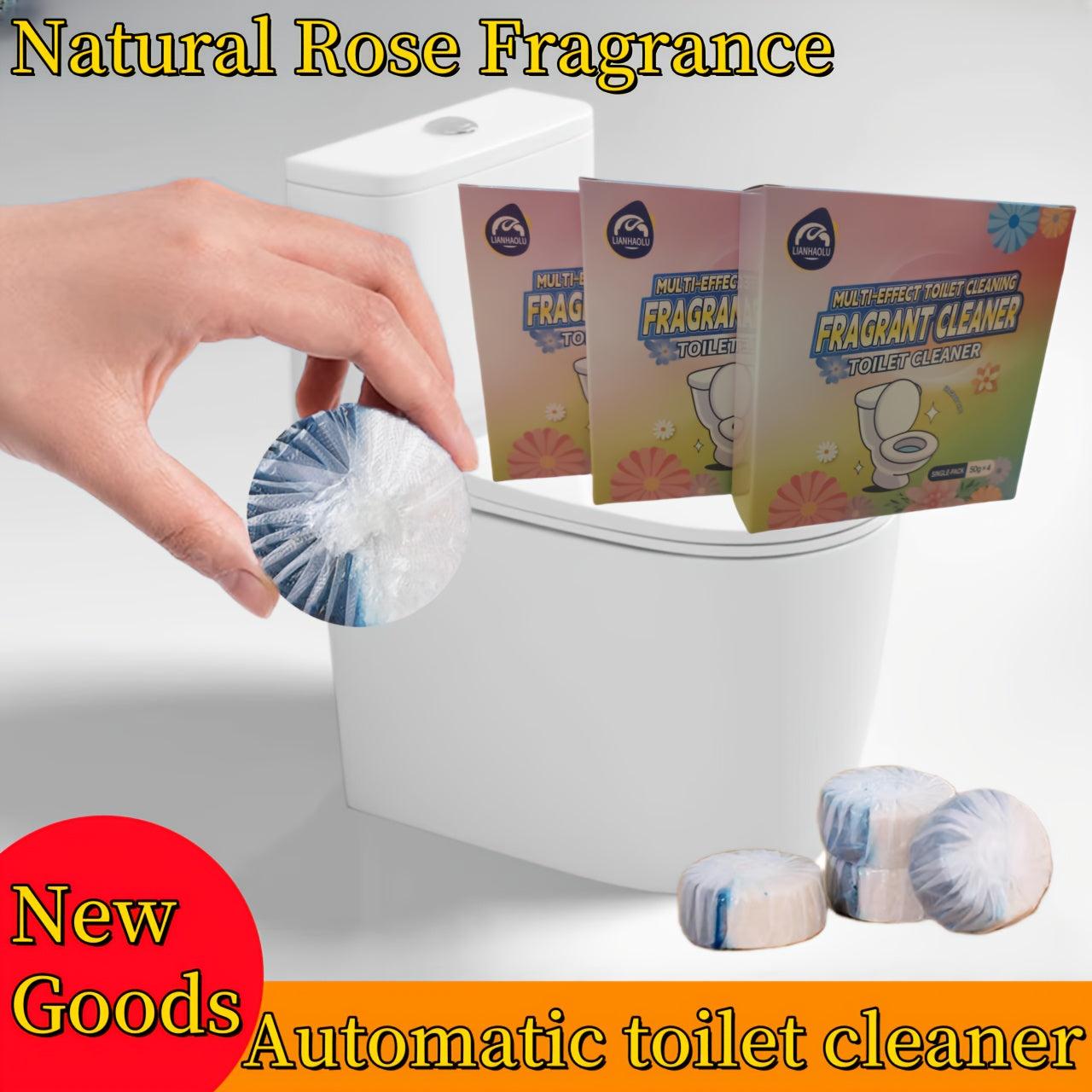 Blue and White Bubble Gel Toilet Cleaner Set 1-10L Concentrated Sodium Bicarbonate