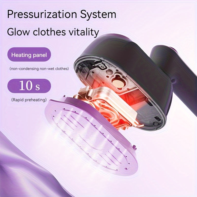 Sayohat, yotoqxona va sovg'alar uchun portativ bug'li temir. Batareya kerak emas. Yevropa standartidagi ulagich.