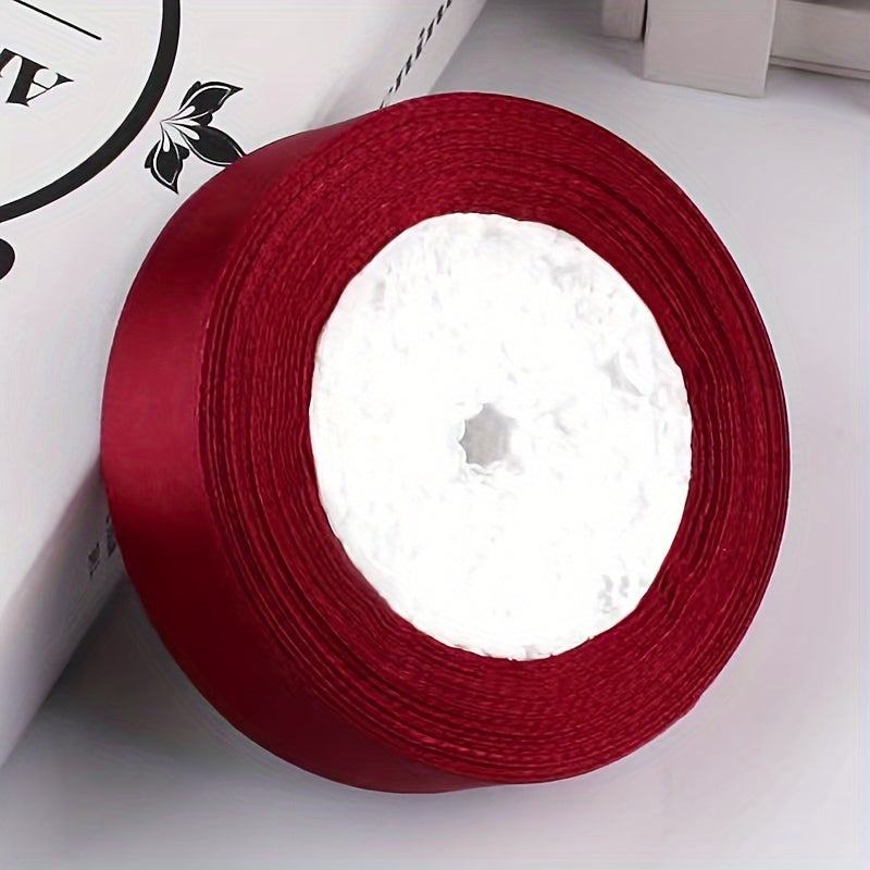 25 Yards Satin Ribbon for Headbands Gift Wrapping Crafts 2.5cm Wide
