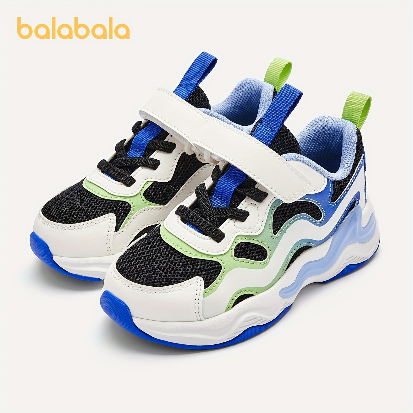 Breathable Mesh Running Shoes for Boys and Girls with Contrast Colors and Pointed Toe