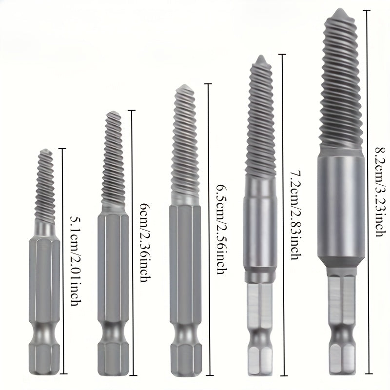 Набор извлекательных шестигранных головок для поврежденных винтов, прочные инструменты для ремонта автомобилей