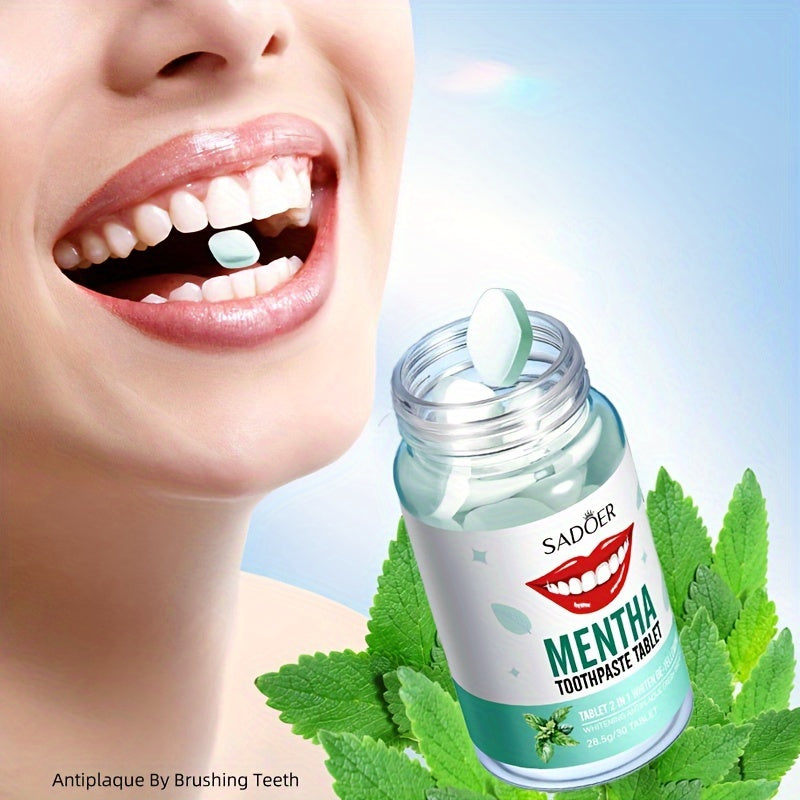 Chewing Mint Toothpaste Tablets Solid Toothpaste Granules Travel Fresh Breath Whitening