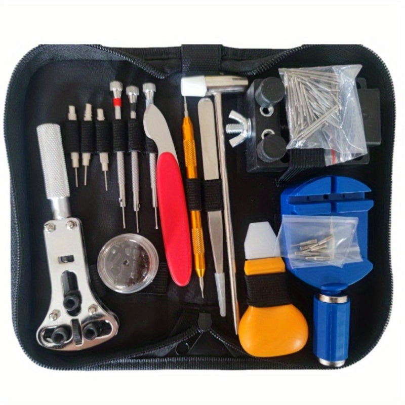 Watch Repair Tool Set 147 Pieces with Case, Battery Replacement, Spring Bar, Strap Link Tools