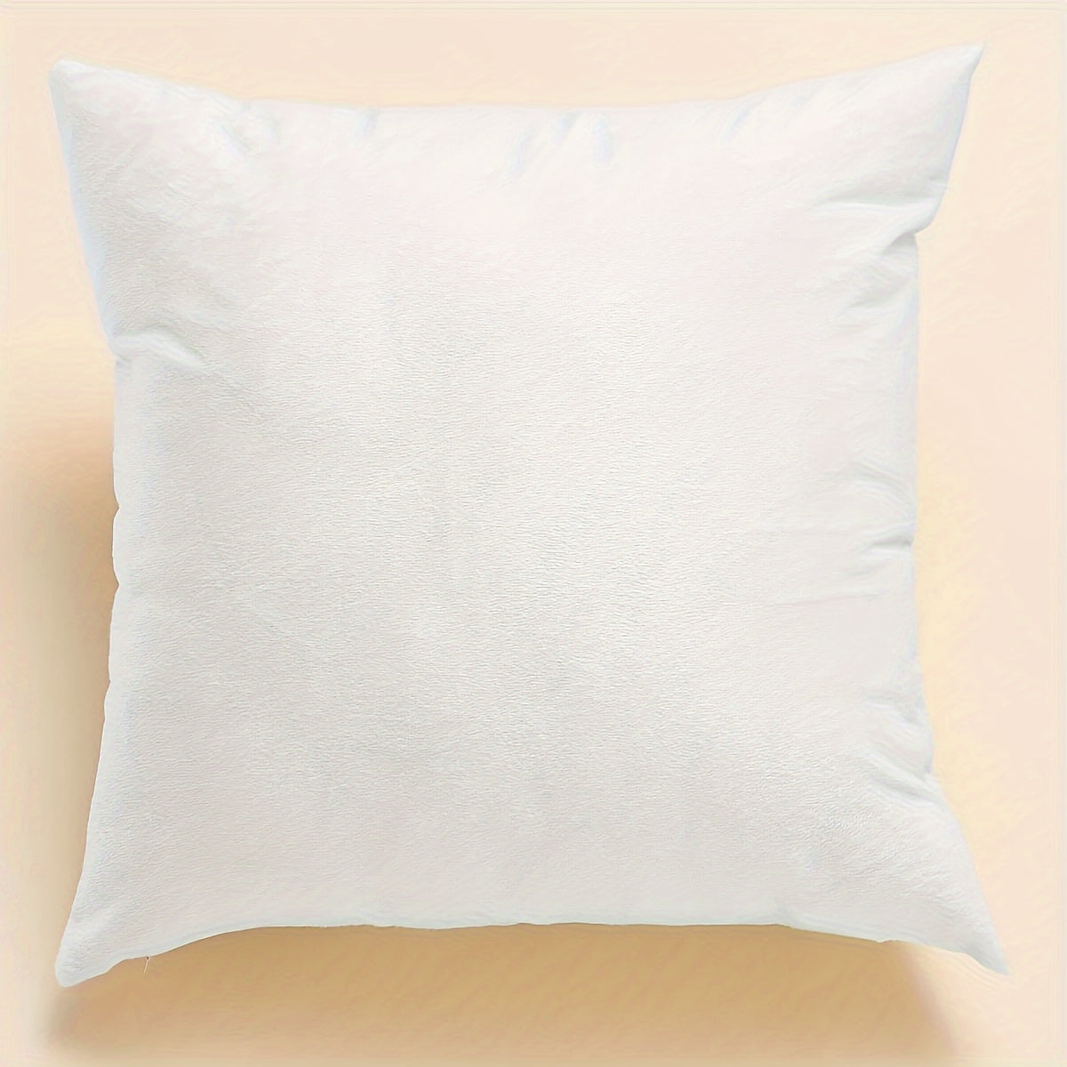 White Short Plush Throw Pillow Cover for Home Decor 18x18 Inches