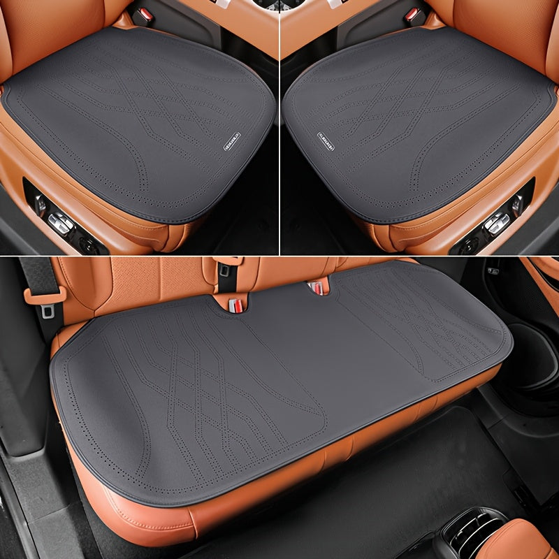 Universal faux suede avtomobil o'rindiq qoplamalari uch qismli nafas oluvchi, tormozlovchi, aşınmaya qarshi