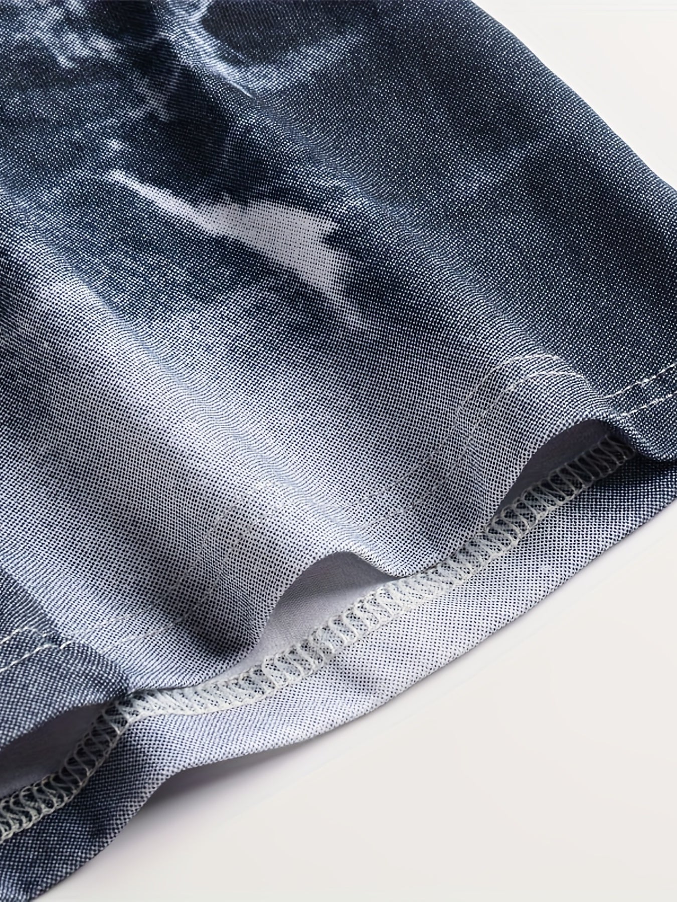 Men's Cotton 3D Denim Boxer Briefs with Belt Print Breathable Stylish Underwear