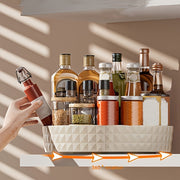 Ko'p funksiyali aylanuvchi tashkilotchisi - Joyni tejaydigan ziravorlar va ta'mlar racki, oshxona, yotoqxona va yotoq xonasi uchun kosmetik saqlash qutisi