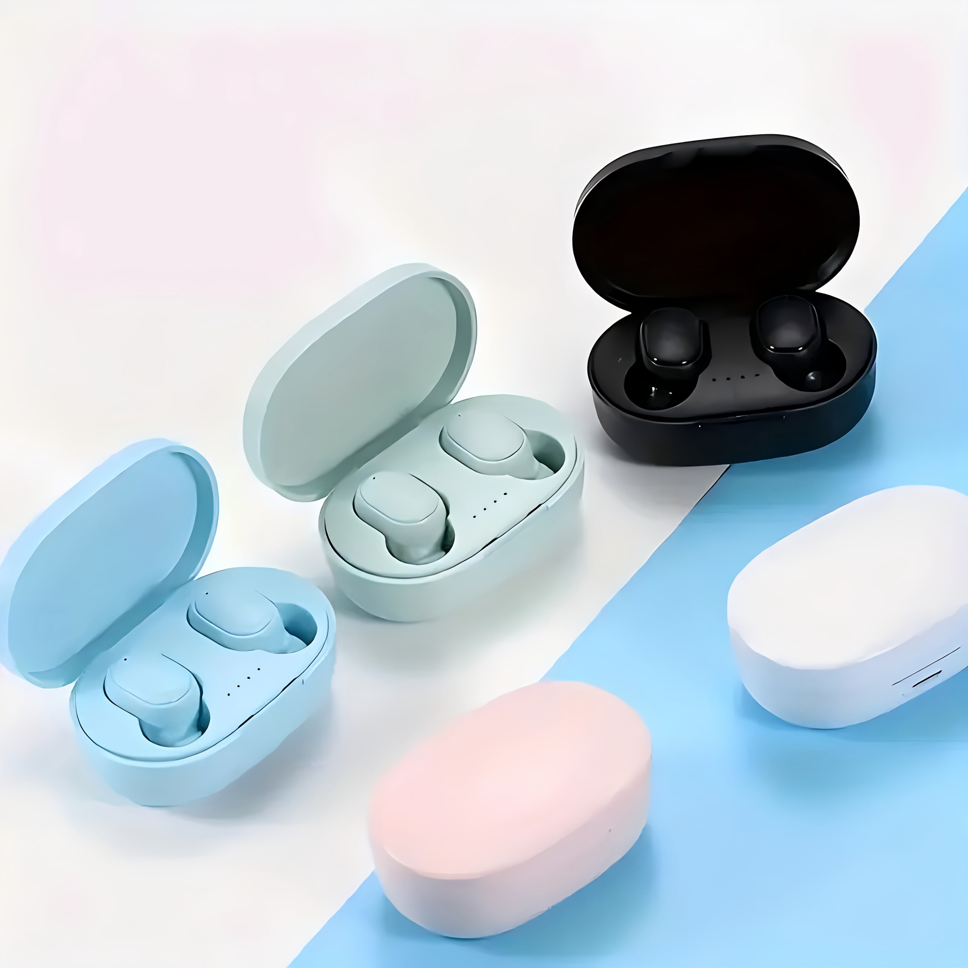 Wireless Earbuds with Long Battery Life, Built-in Mic, USB-C Charging Case for Sports and Daily Use