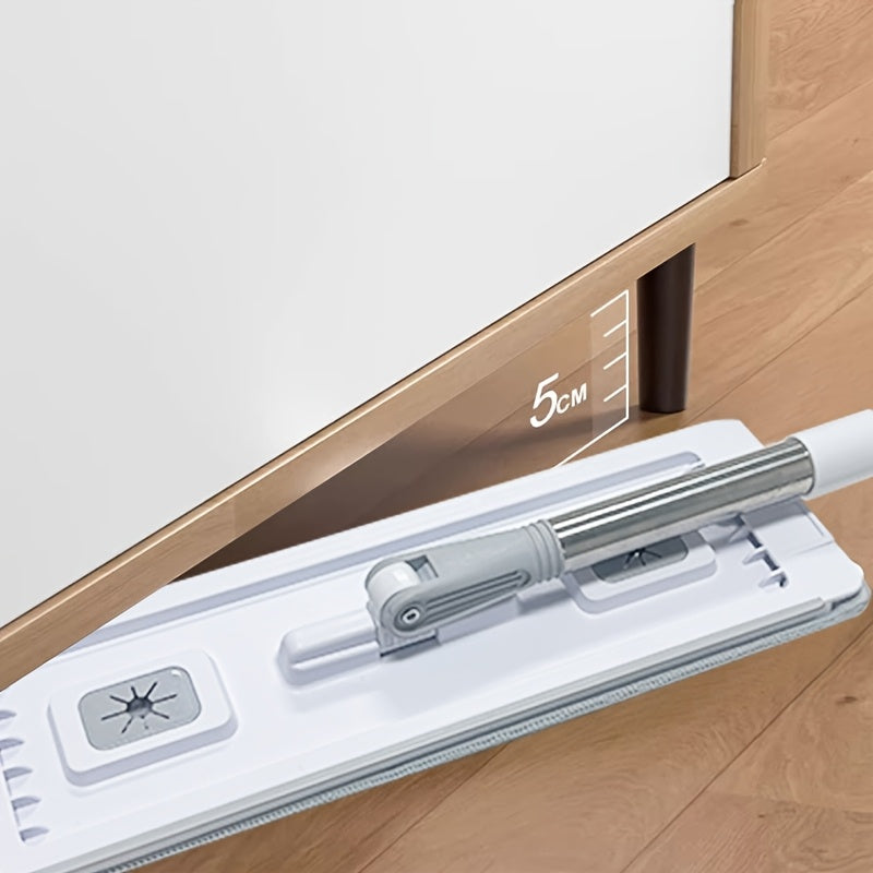 Conjunto de fregona y cubo para uso doméstico con almohadillas de microfibra para limpieza de suelos húmeda y seca