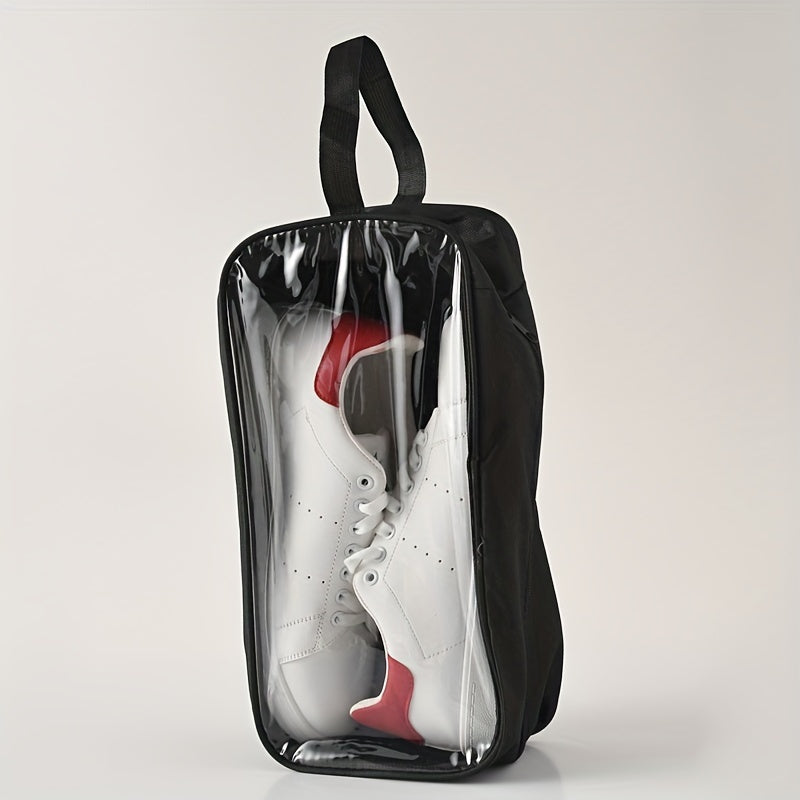 Lightweight Waterproof Shoe Storage Bag for Travel Gym Closet Green Black