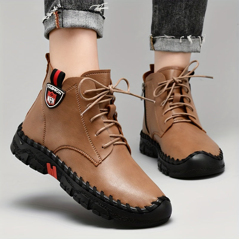 Women's Spring Autumn High Top Oxford Single Boots Comfortable Casual Shoes