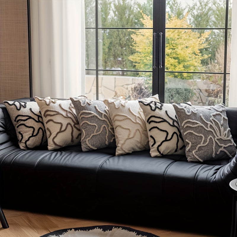 Marokash uslubidagi yostiq qopqog'i, geometrik qirralar dizayni bilan, yumshoq va qulay shenil materialidan tayyorlangan. Uy divanlarini, teras mebellarini, skameykalarni va balkonlarni bezatish uchun mukammal. Yostiq yadrosi kiritilmagan.