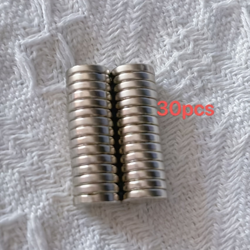 15/30 dona Neodim Disk Magnitlar - Muzlatgich, Qora doska va Qo'l san'atlari uchun kuchli dumaloq metall magnitlar