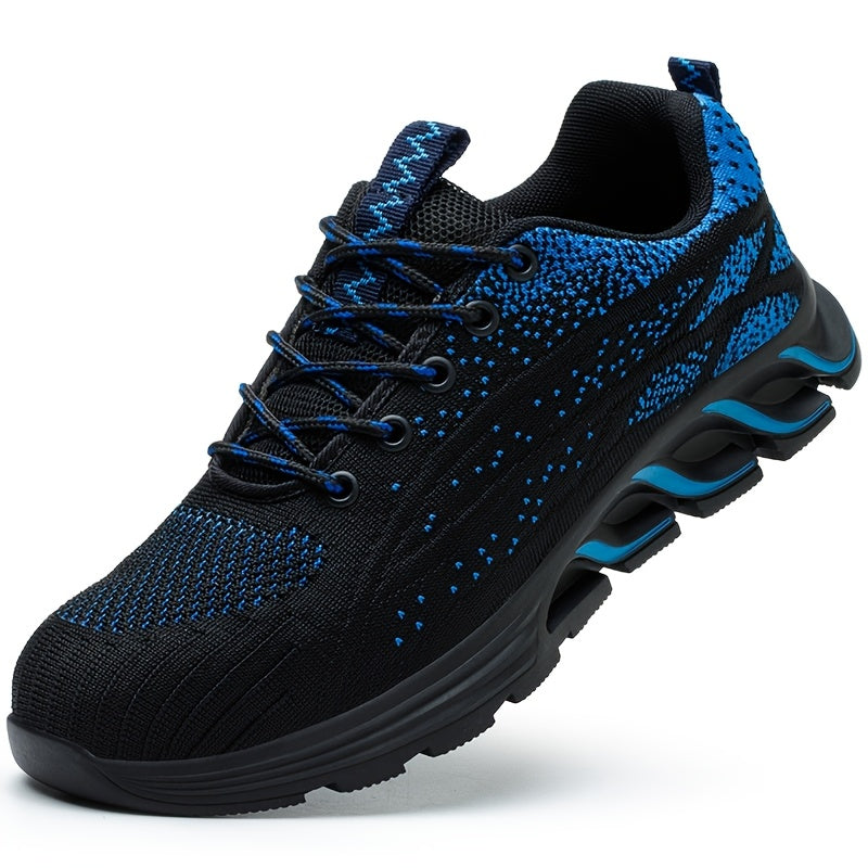 Breathable Safety Sneakers with Steel Toe Puncture-Proof Sole for All Seasons