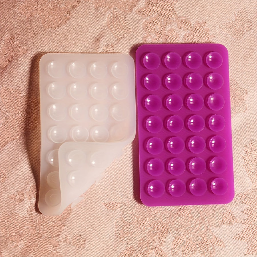 Square Silicone Phone Case Back Suction Cups 28pcs Large Cell Phone Accessories