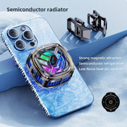 Mobile Gaming Cooling Fan with Digital Display Magnetic Clip Radiator for iOS and Android