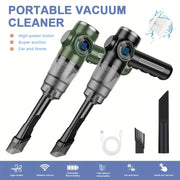 Mini Handheld Vacuum Cleaner 3-in-1 USB Rechargeable Car Office Home