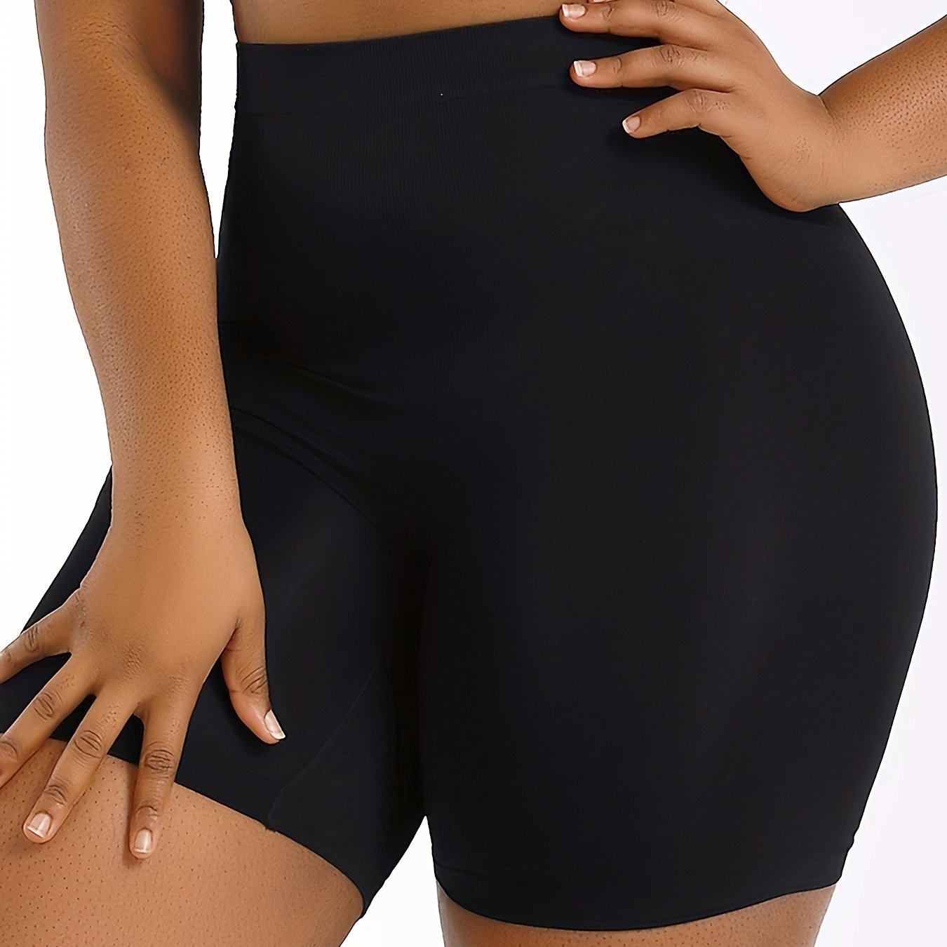 Women's High-Waisted Tummy Control Shapewear Shorts with Buttock Lifting and Leg Shaping