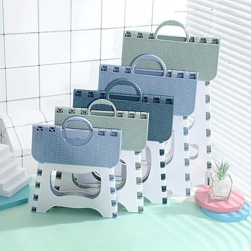 Taburete plegable portátil para uso en interiores y exteriores, ligero, compacto, versátil