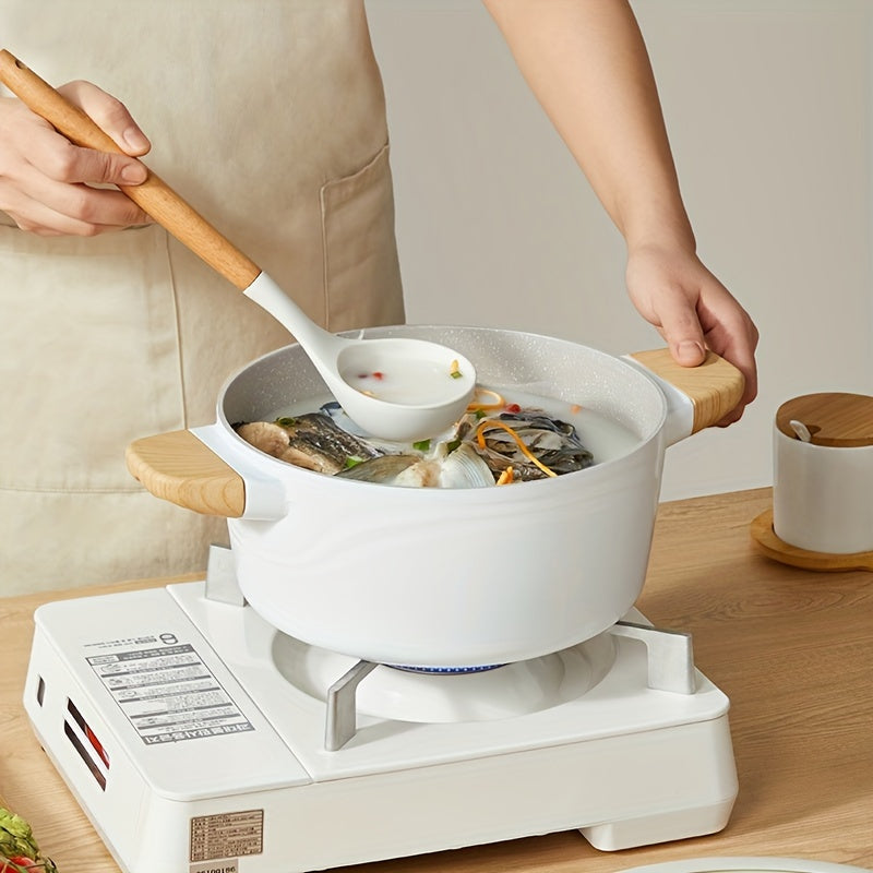 Non-Stick Stockpot 24cm with Glass Lid Induction Compatible Aluminum PFOA Free