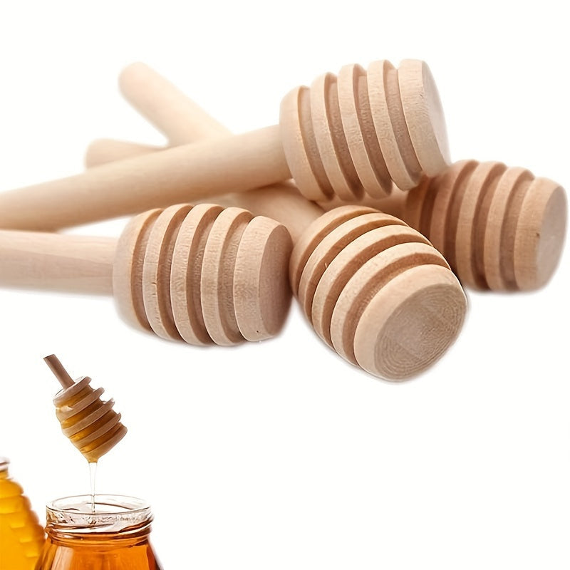 Wooden Honey Stirring Sticks Set of 1 or 4 for Kitchen, Home, Party, Wedding