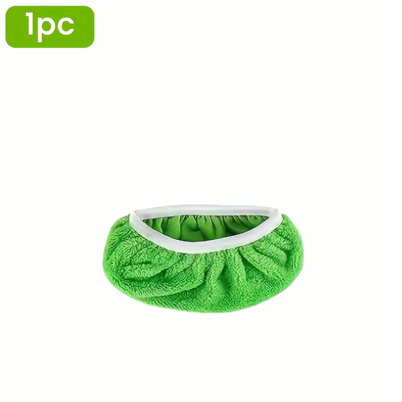 Микрофибровые насадки для швабры, многоразовые, прочные, зеленые, для влажной и сухой уборки пола