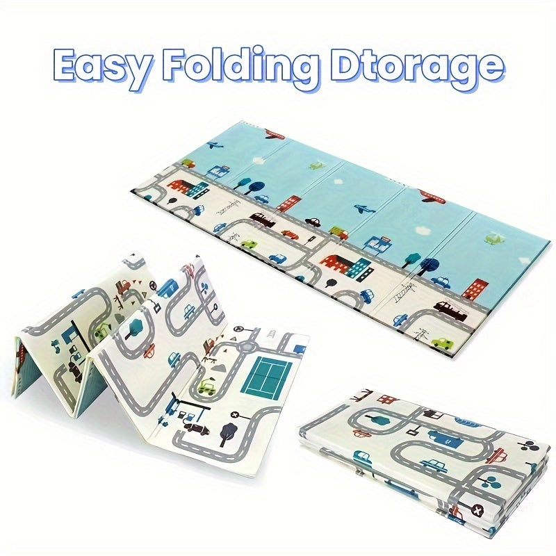 Large Waterproof Foam Play Mat for Kids Foldable Soft Activity Area 179cm x 200cm