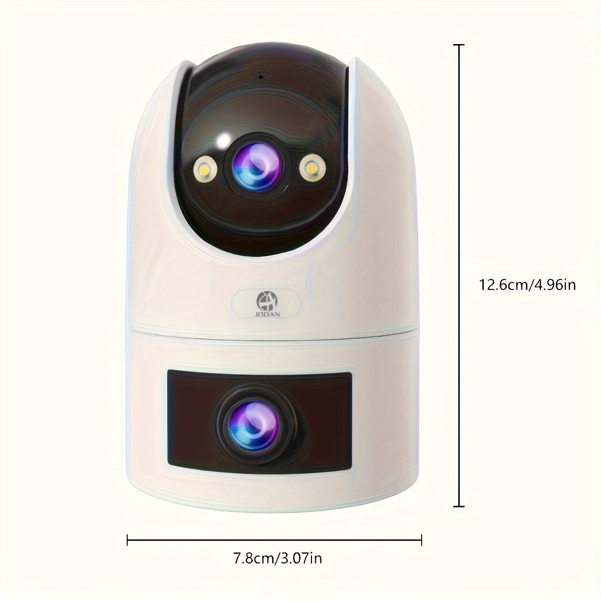 Indoor PTZ Dual Lens Security Camera with 1296p Video Two-Way Audio and App Control