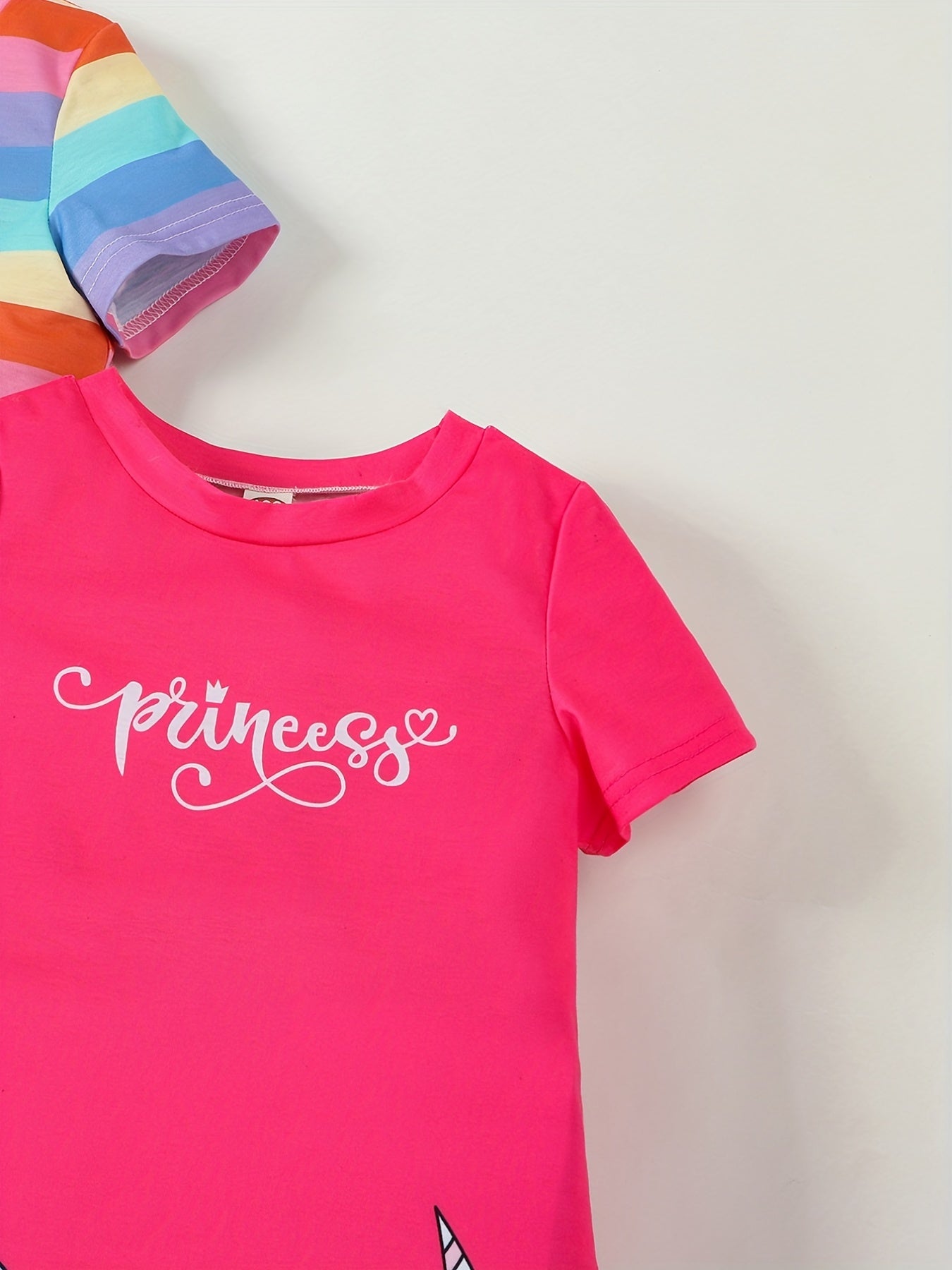 Girls' Cotton Cat Print Dress Set for Summer Casual Wear Age 12 and Under