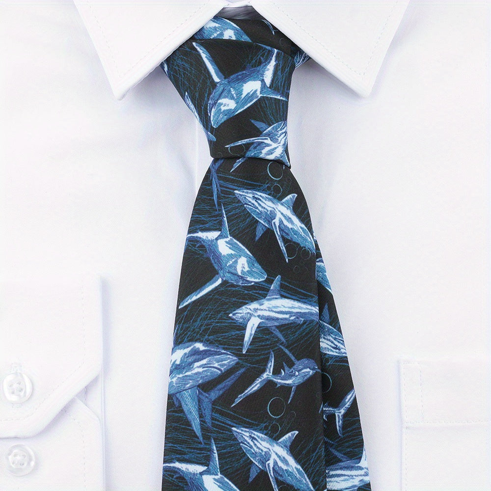 Men's Polyester Tie with Multicolor Modern Novelty Print